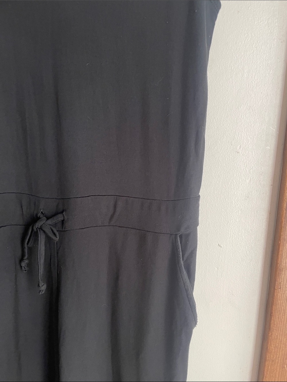 Quince French Terry Modal Jumpsuit Black - Picture 6 of 15